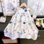 Cotton Silk Flora Baby Girl Dress-FLD-210