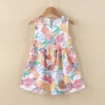 Cotton Silk Flora Baby Girl Dress-FLD-203