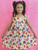 Baby Girls 3D Floral Print Dress - Image 6