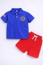 Royal Blue Polo Shirt set - Image 2